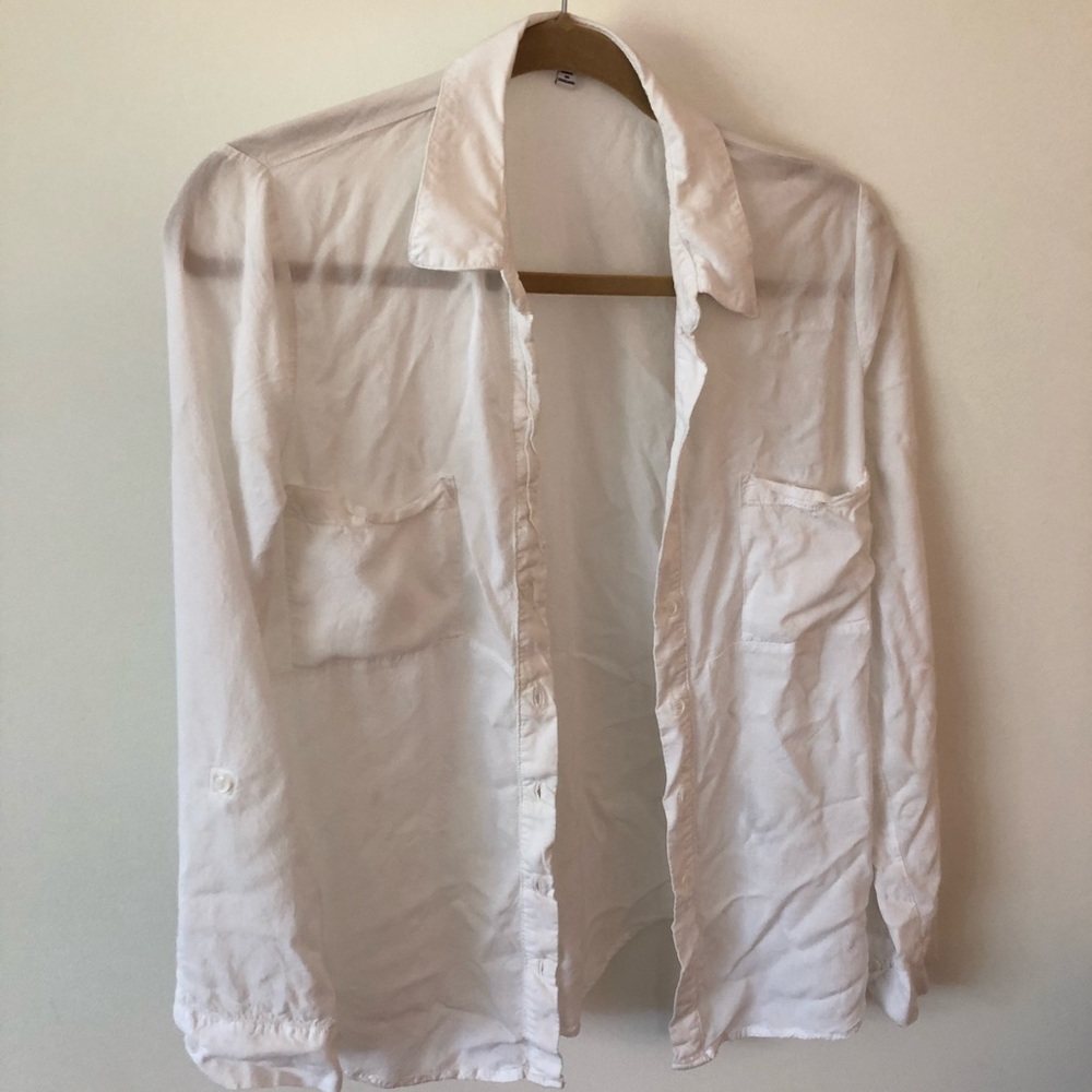 Splendid White Button Down Size Medium - image 4